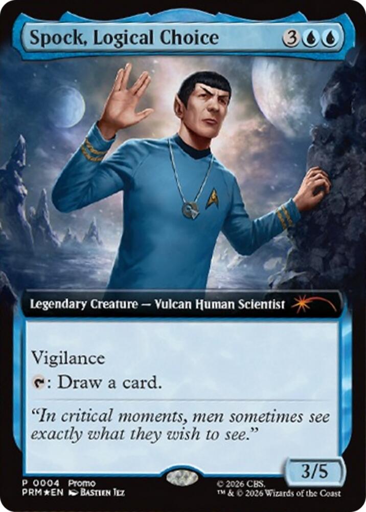 Spock, Logical Choice (Extended Art) [Media Promos]