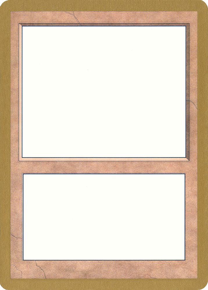1999 World Championship Blank Card