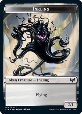 Inkling (4) // Spirit (6) Double-Sided Token [Strixhaven: School of Mages]