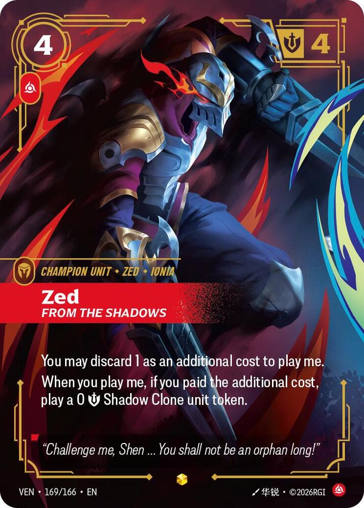 Zed, From the Shadows (Overnumbered)