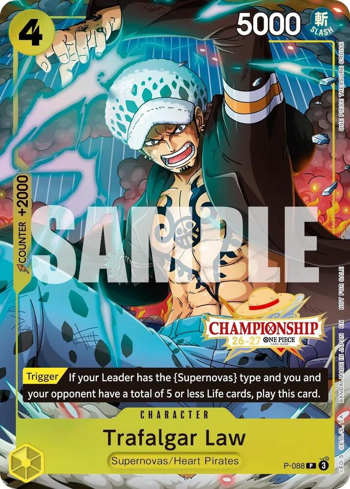 Trafalgar Law (CS 26-27 Event Pack Finalist Ver.) - P-088 [One Piece Promotion Cards]