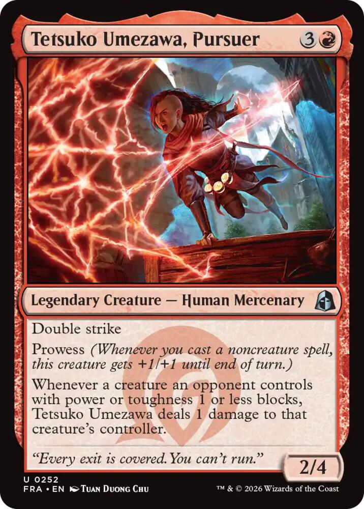 Tetsuko Umezawa, Pursuer