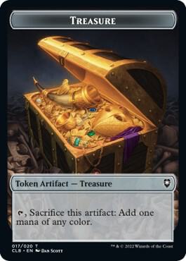 Treasure // Dragon Double-Sided Token