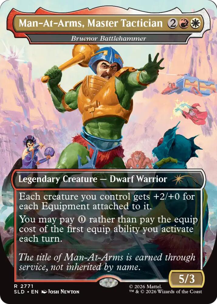 Man-At-Arms, Master Tactician - Bruenor Battlehammer [Secret Lair Drop Series]
