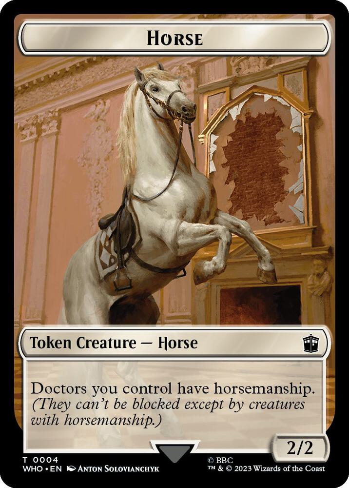 Horse // Food (0026) Double-Sided Token