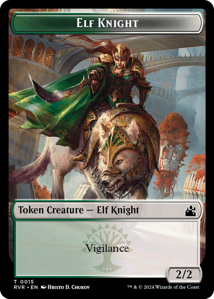 Elf Knight // Beast Double-Sided Token
