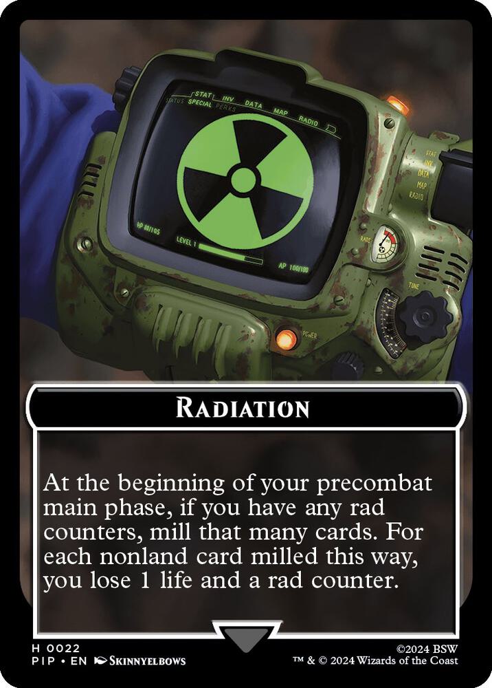 Radiation // Soldier (0010) Double-Sided Token
