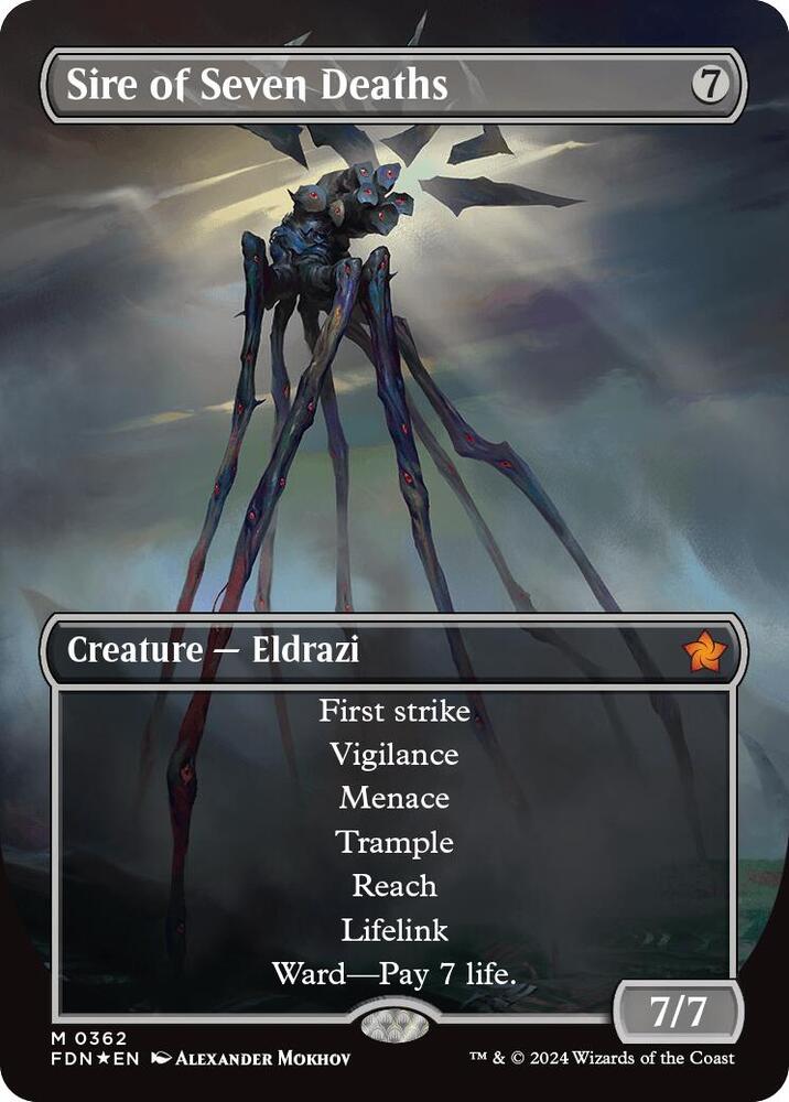 Sire of Seven Deaths (Borderless) (Mana Foil)