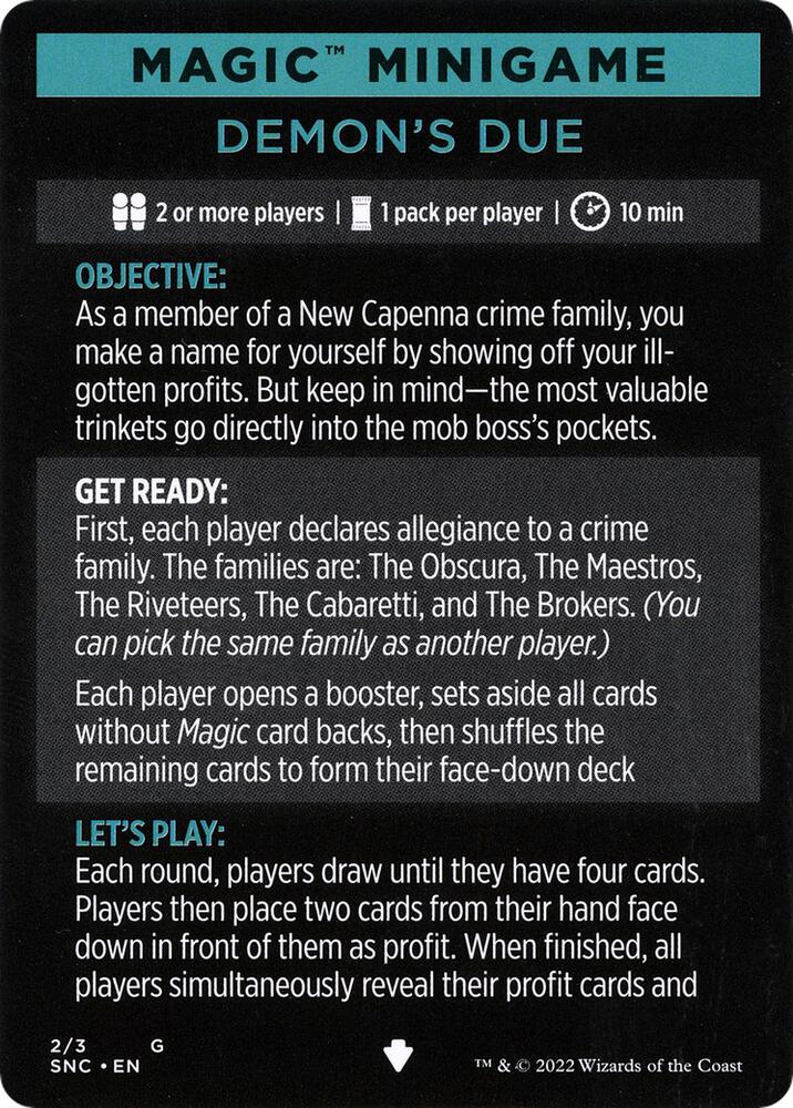 Magic Minigame: Demon's Due