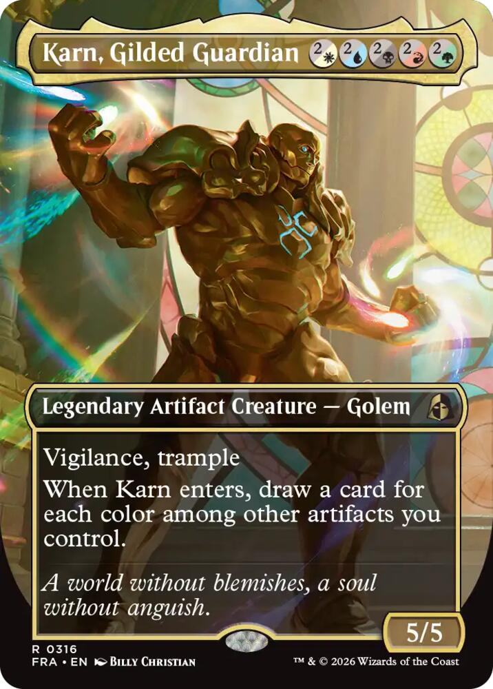 Karn, Gilded Guardian (Borderless)