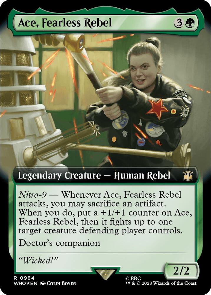 Ace, Fearless Rebel (Extended Art) (Surge Foil)