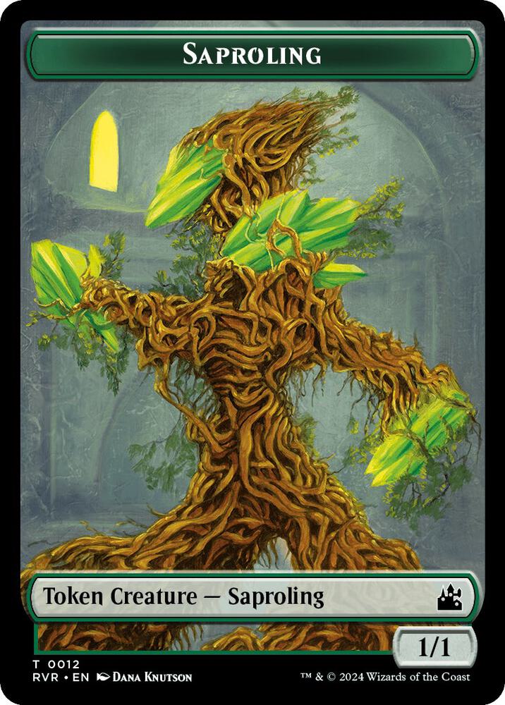 Saproling // Rhino Double-Sided Token