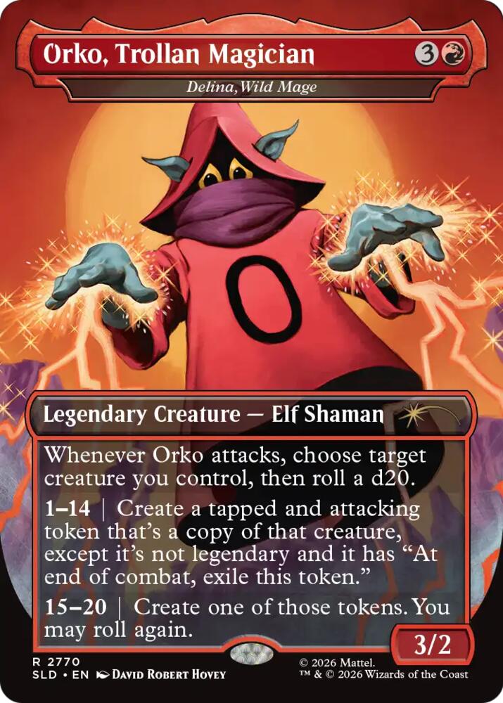Orko, Trollan Magician - Delina, Wild Mage [Secret Lair Drop Series]