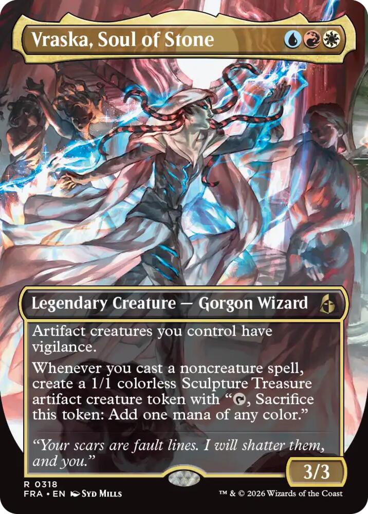 Vraska, Soul of Stone (Borderless) [Reality Fracture]