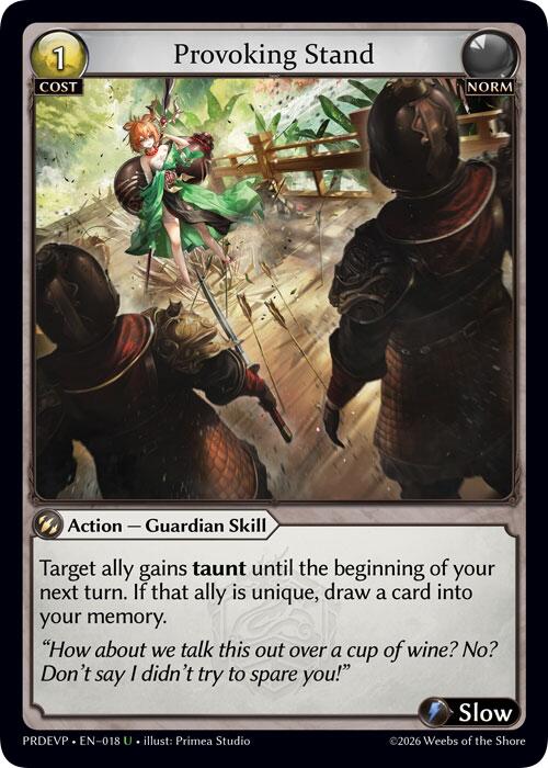 Provoking Stand [.asphodel/paradise Event Pack]